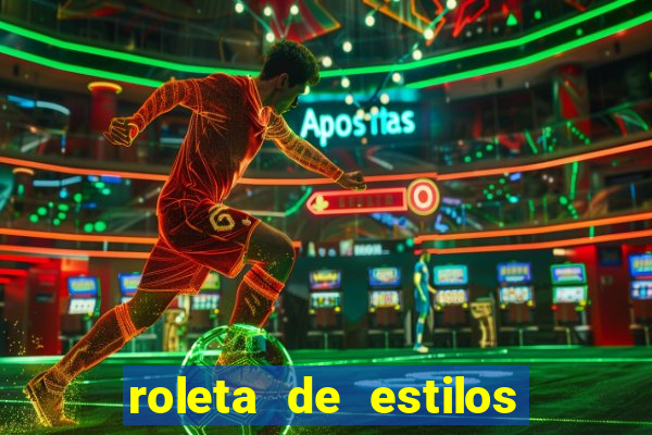 roleta de estilos de roupas